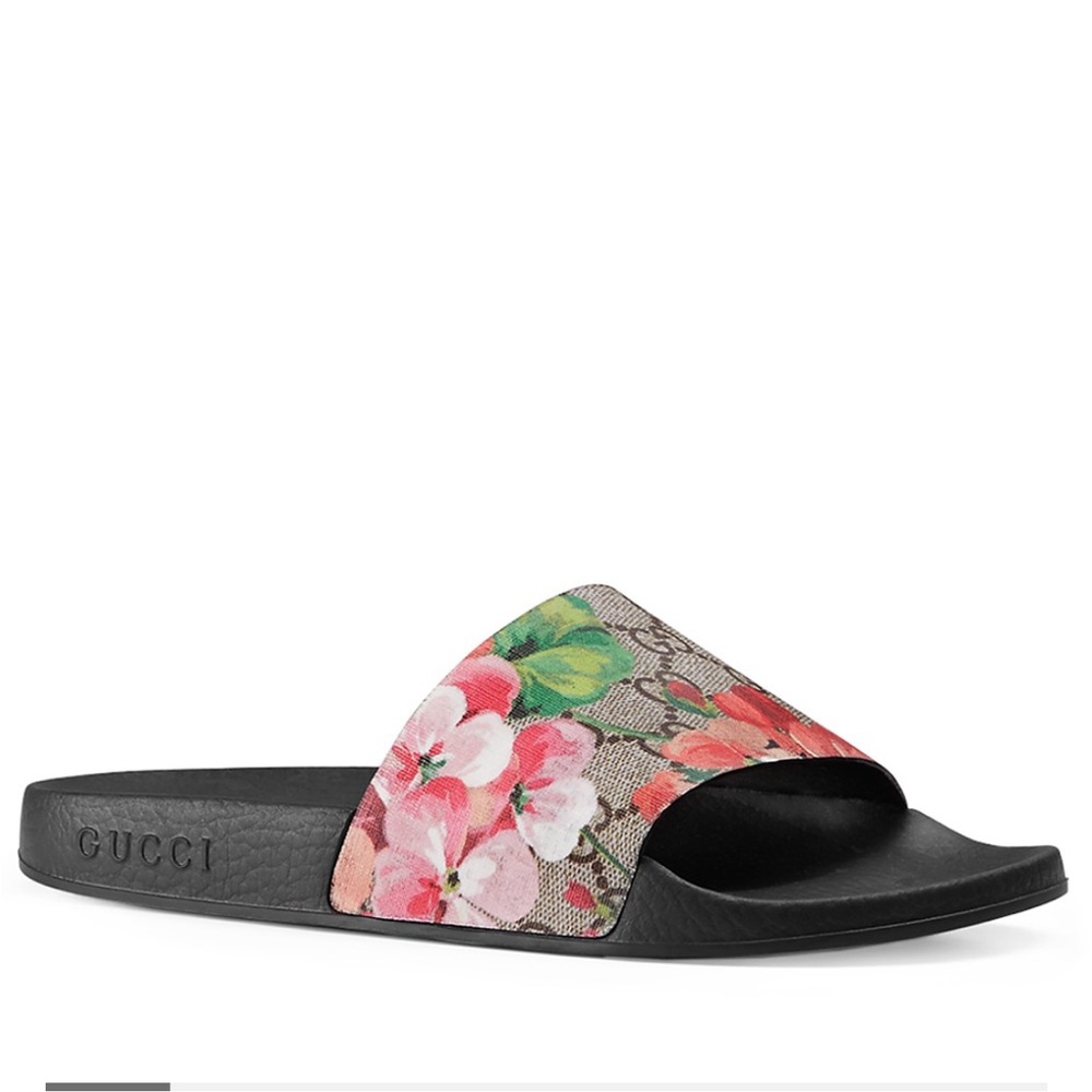 Gucci Women's Pursuit Pool Slide Sandals - Ebony